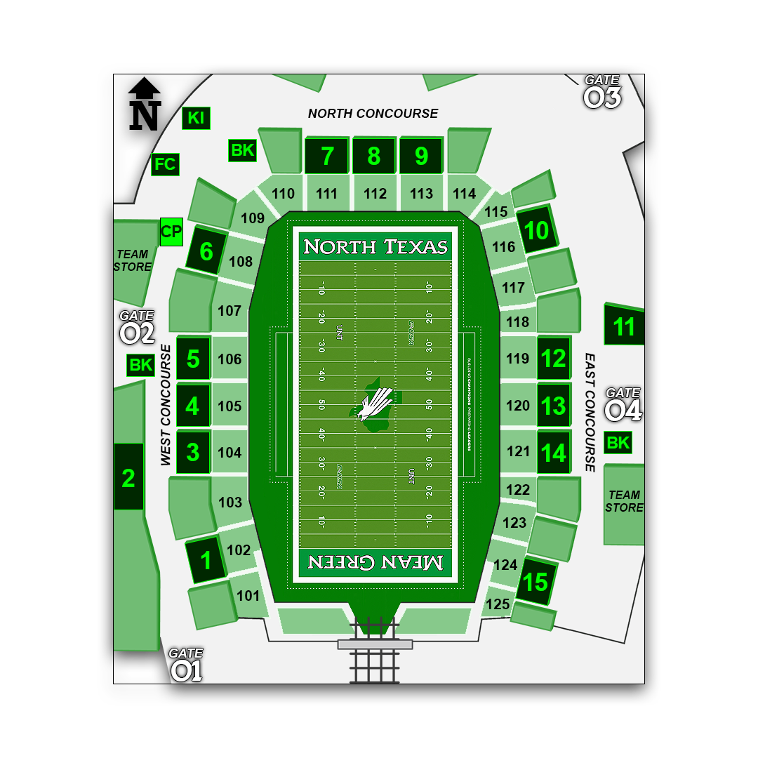 Apogee Stadium concessions map - Cheetos Popcorn