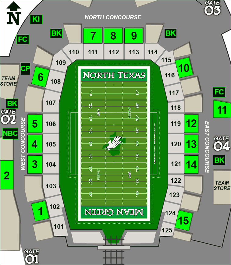 Apogee Stadium concessions map - hot chocolate